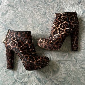 Michael Kors cheetah booties